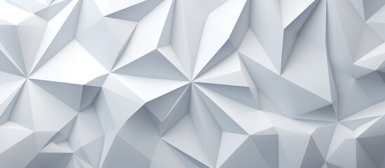Abstract geometric background in white color with triangular shapes