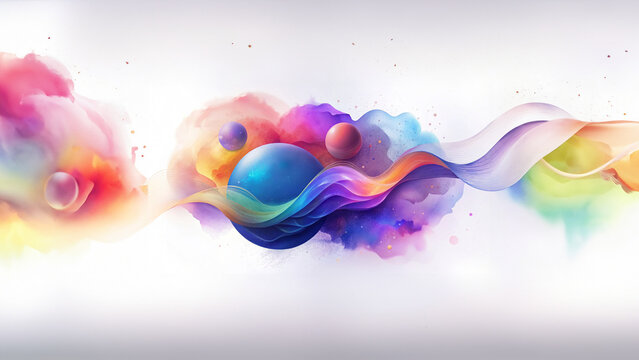 Gradient abstract banners with fluid shapes.
