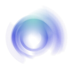 Abstract gradient radial freeform