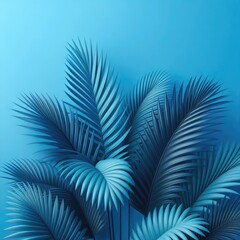 Collection of tropical leaves,foliage plants in pastel color.Abstract leaf decoration design background, copy space