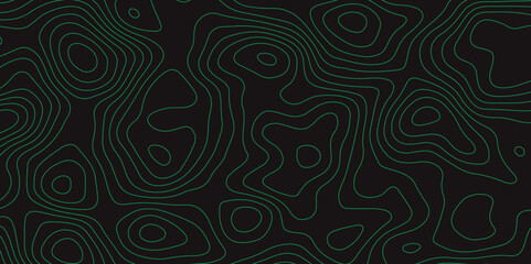 Fototapeta premium Abstract design with Seamless pattern with lines Topographic map. geographic mountain relief. Retro topographic map. geographic contour map paper texture. terrain path isolated on a background.