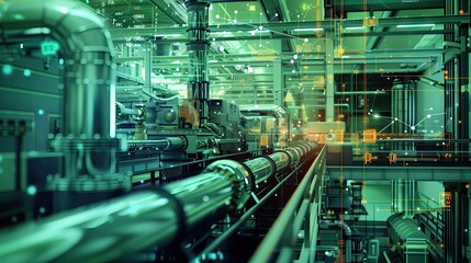 Fototapeta premium Technical, machine, measurement instruments and sensors future development.