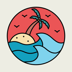 Good waves graphic illustration vector art t-shirt design