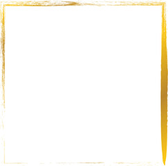 Gold square frames brush. Design elements