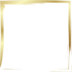 Gold square frames brush. Design elements