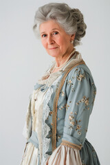 photo of older woman in regency dress
