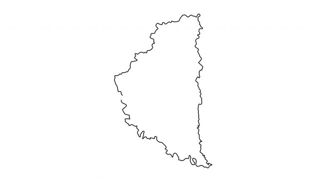 animated sketch map of Ternopil in ukraine