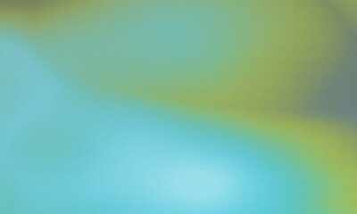 Grainy gradient bright holographic background. Green blue tosca digital noise gradient.