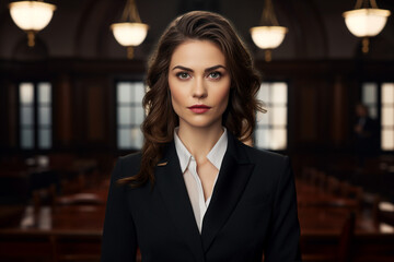 Obraz premium Generative AI image of female teacher academic in classroom