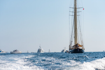 Obraz premium yacht in the sea