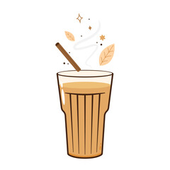 Indian hot drink vector. Indian chai icon. Chai is Indian drink. Kerala tea shop illustration vector eps. Indian Kerala roadside. Kerala tea shop line drawing. Kerala Old.