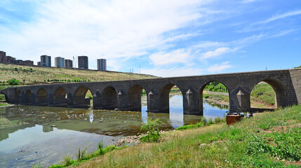 Located in Diyarbakir, Turkey, the Bridge with Ten Eyes was built in 1065.