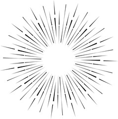 Naklejka premium Starburst, sunburst