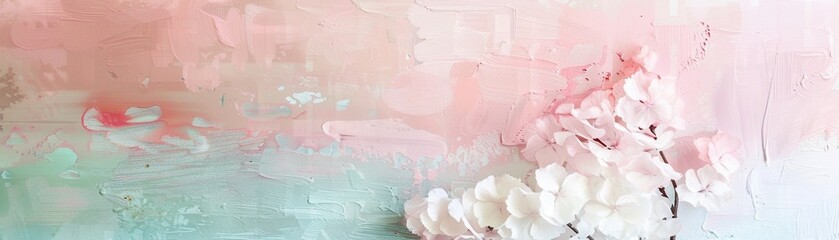 A dreamy pastel color palette that evokes a sense of tranquility