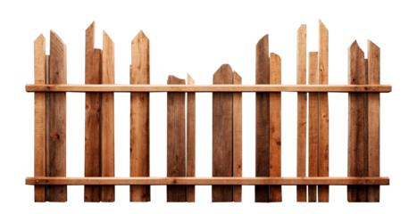 wooden fence isolated