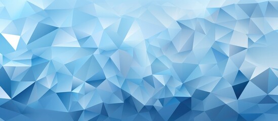 polygon abstract background in light blue color. Triangular geometric pattern with gradient for design.