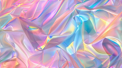 uniform generative art with holographic elements, incorporating solid glitch effects and gradients that exudes contemporary sophistication. SEAMLESS PATTERN