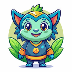 Cute Cartoon Mascot Illustration Style