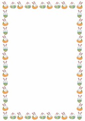 Easter Egg writing paper-template 