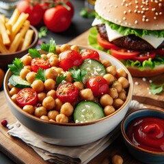 Healthy food, healthy lifestyle background