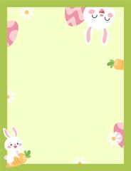 Easter Egg writing paper-template 