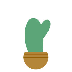 Illustration of a Cactus Plant in a Pot