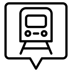 training line icon
