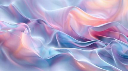 Ethereal abstract waves in pastel hues embodying calming rhythms