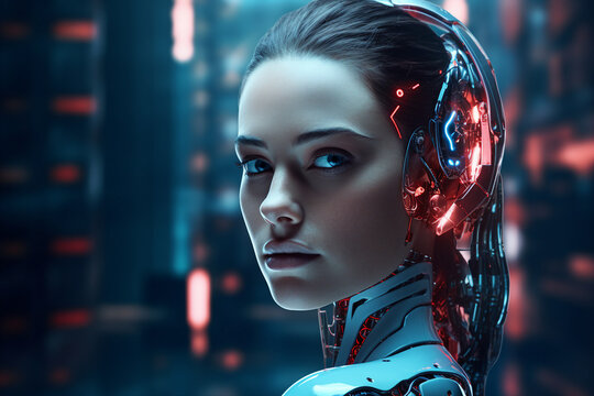 Hard working person in modern interior office programming writing web java script code AI technology generation