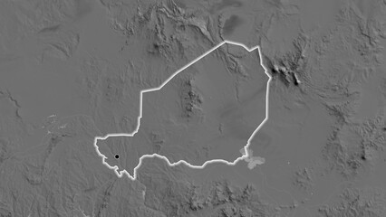 Shape of Niger. Glowed. Bilevel. © zelwanka