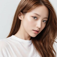 Naklejka premium 可愛いお姉さん