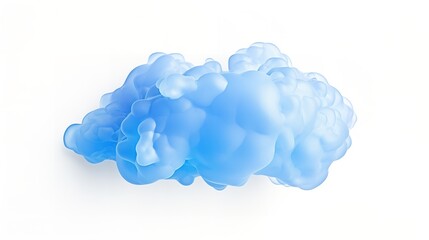 Blue Digital Cloud Cut Out: Concept of Cloud Computing

