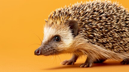 Fototapeta premium Hydnum repandum mushroom hedgehog on gentle pastel colored background, nature s beauty