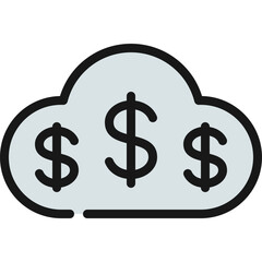 Money Cloud Icon
