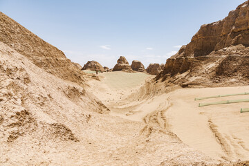 Qinghai Haixi Dachaidan original wind erosion landform