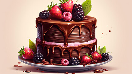 vector illustration for birthday cake