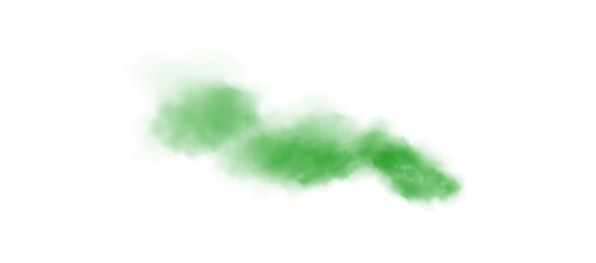Fototapeta na wymiar Green smog clouds on floor. Fog or smoke. Isolated transparent special effect. Morning fog over land or water surface. Magic haze. PNG. 