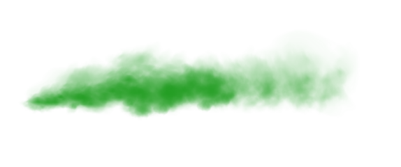 Green smog clouds on floor. Fog or smoke. Isolated transparent special effect. Morning fog over land or water surface. Magic haze.