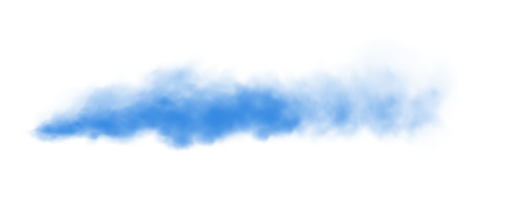 Blue smog clouds on floor. Fog or smoke. Isolated transparent special effect. Morning fog over land or water surface. Magic haze. PNG.
