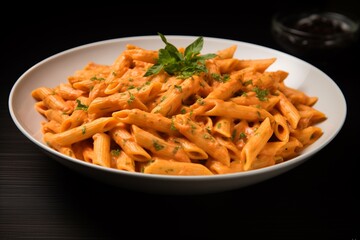 Penne ala vodka sauce Italian food