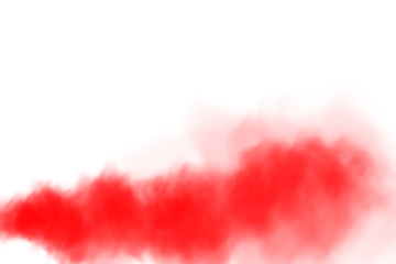 Red smog clouds on floor. Fog or smoke. Isolated transparent special effect. Morning fog over land or water surface. Magic haze. PNG.
