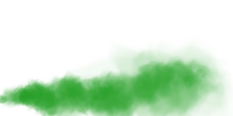 Green smog clouds on floor. Fog or smoke. Isolated transparent special effect. Morning fog over land or water surface. Magic haze.