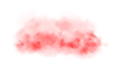 Red smog clouds on floor. Fog or smoke. Isolated transparent special effect. Morning fog over land or water surface. Magic haze. PNG.
