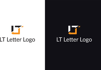 LT letter logo design template - obrazy, fototapety, plakaty