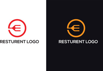 Restaurant Logo design - obrazy, fototapety, plakaty