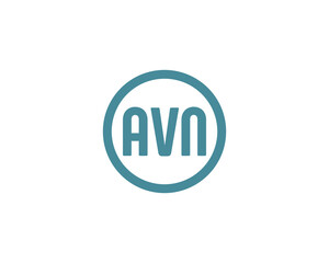 AVN logo design vector template