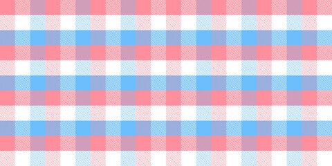 Gingham pattern background. Retro tablecloth texture. Abstract color full of Scott pattern. Pastel gingham seamless background for print on fabric. Vector art