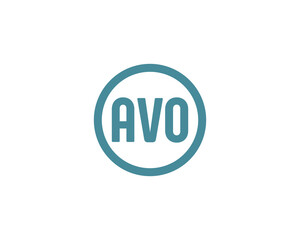 AVO logo design vector template