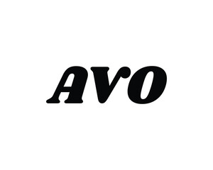 AVO logo design vector template
