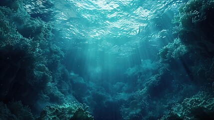 Underwater Sea: Oceanic Beauty Beneath the Waves, Generative AI